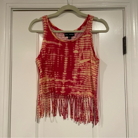 Tie Dye Fringe Top - Picture 2 of 3